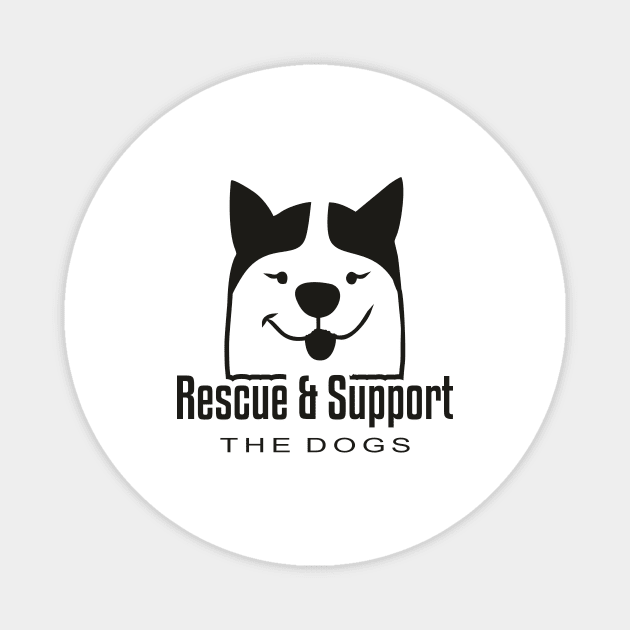 Rescue And Support Dogs Magnet by jampelabs